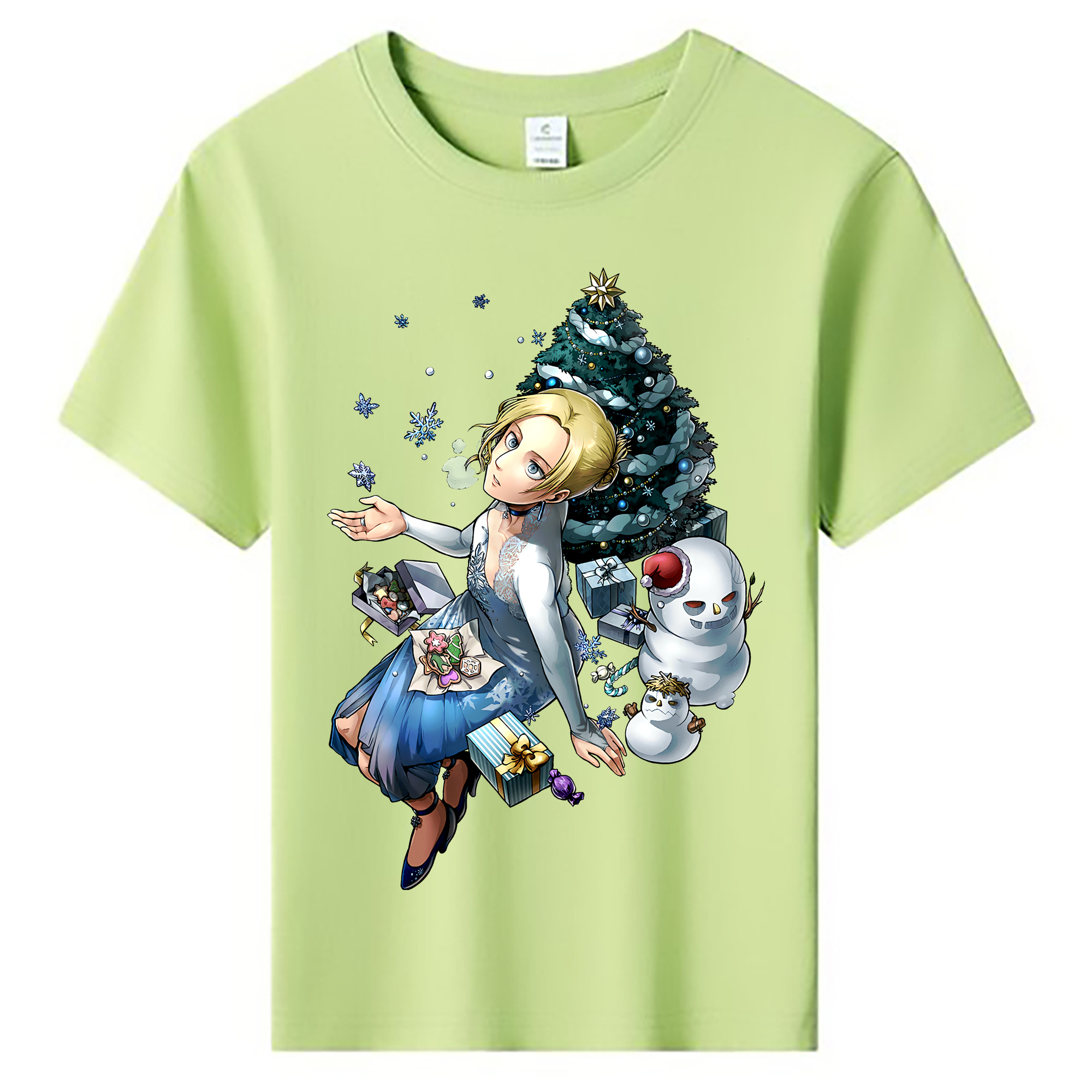 （画像用） 進撃の巨人 アニ・レオンハート Attack on Titan Annie Leonhart 綿100％キッズTシャツ（フロントプリント）